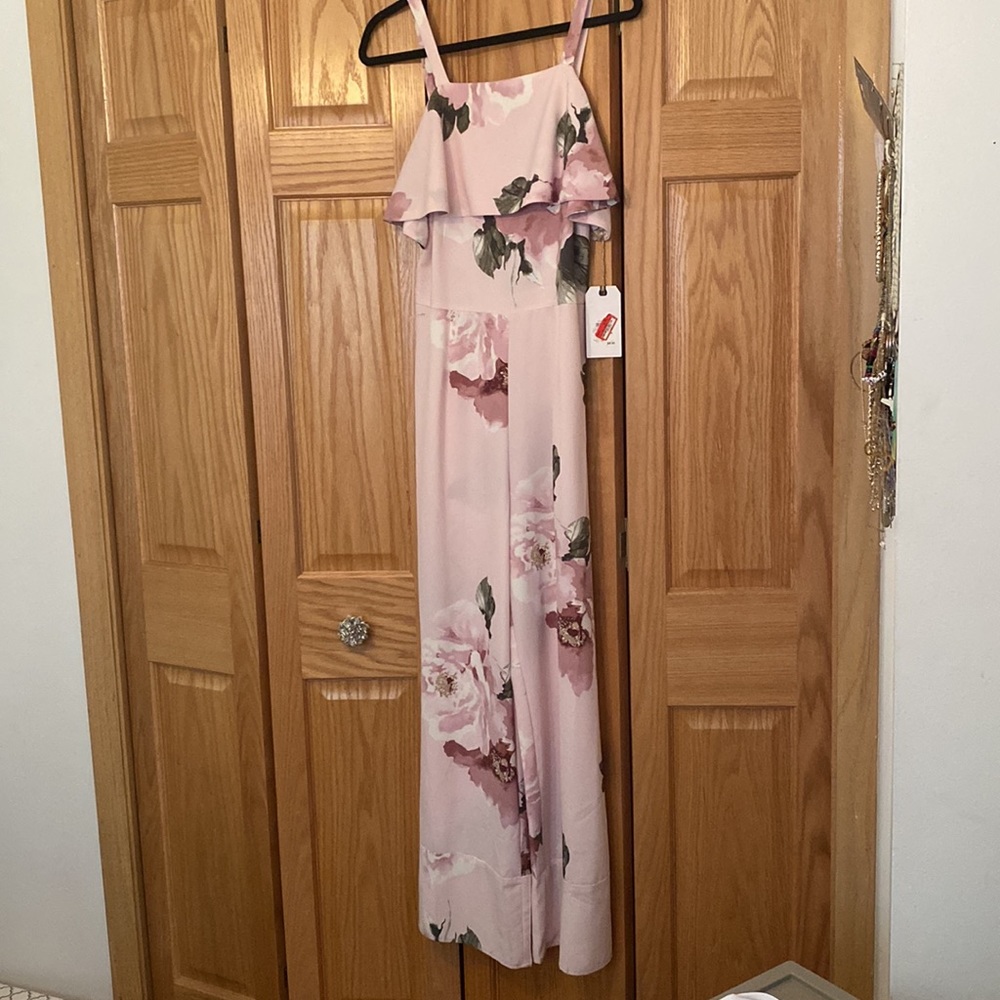 Pink Leith Floral Jumpsuit